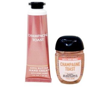 Bath & Body Works Champagne Toast Hand Cream and Hand Sanitizer Travel size